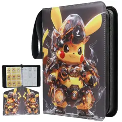 900 Cards Pocket Binder 9 Pocket Game Sport Trading Cards Album Folder - Pokemon - Image 1