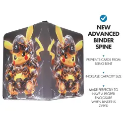 900 Cards Pocket Binder 9 Pocket Game Sport Trading Cards Album Folder - Pokemon - Image 3
