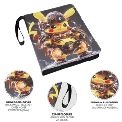 900 Cards Pocket Binder 9 Pocket Game Sport Trading Cards Album Folder - Pokemon - Image 4
