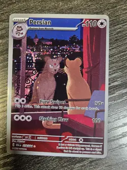 Persian 078/064 – Shrouded Fable – Illustration Rare – 2024 Pokemon Card – NM - Image 1