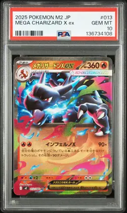 PSA10 Charizard X Inferno ex RR 013 M2 – Colorful Full Art Japan Pokemon Card - Image 3