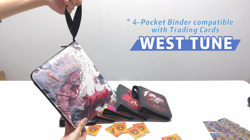 One Piece Trading Card Binder Sleeves for TCG Cards 4 Pocket with 50 Sleeves - Image 2