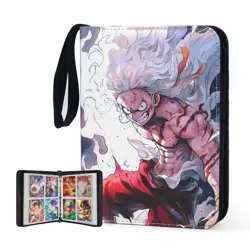 Card Binder 4 Pocket, Trading Card Binder， 400 Cards With 50 Removable Sleeves - Image 1