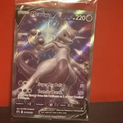 5 Sealed Pokemon Card Promo Cards With Mewtwo V #SWSH229 and Zygarde #72/131 - Image 2