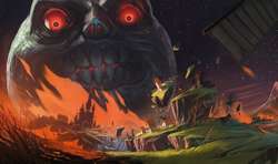 Zelda Majoras Mask TCG Playmat Mat for Cards and Office - Image 1