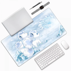 Board Card Game Pokemon Alolan Vulpix Mouse Pad PTCG CCG MTG Games Play Mat - Image 3