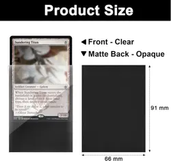 Fabmaker Black Card Sleeves 200 Pack Compatible 200pack Sleeves, - Image 2