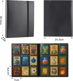 360 Cards Pocket Trading Card Binder 9 Pocket Trading Card Album Folder Case - Image 3