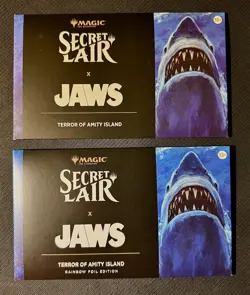 MTG SEALED Secret Lair x JAWS Terror of Amity Island (Non-foil + Rainbow Foil) - Image 1