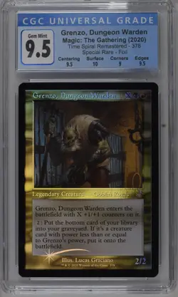 2020 Grenzo, Dungeon Warden - MTG NM Retro FOIL Time Spiral Remastered CGC 9.5 - Image 1
