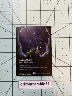 Godless Shrine (Borderless) (Galaxy Foil) 0375 Edge of Eternities MTG EOE - Image 1