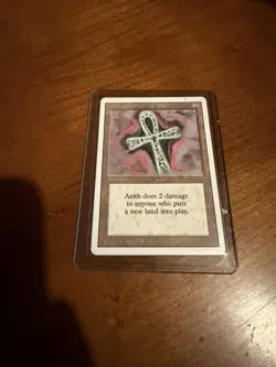 RARE LP!! MTG Ankh of Mishra THIRD Edition! - Image 1