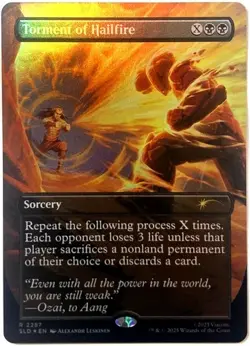 Torment of Hailfire (Rainbow Foil) #2287 MTG Secret Lair Drop Avatar - Image 1