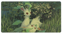 Leafeon - Board Game Pokemon Playmat Games Mousepad Play Mat of TCG 225595 - Image 1