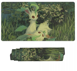 Leafeon - Board Game Pokemon Playmat Games Mousepad Play Mat of TCG 225595 - Image 2