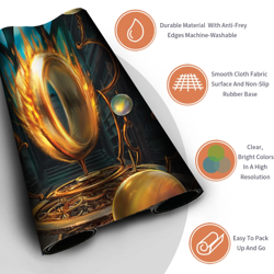 SOL RING - Playmat TCG CCG Playmat Deskmat Mousepad Deskmat Board Game Mat Pad - Image 3
