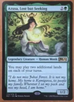 mtg magic 2021 azusa lost but seeking ENGLISH azusa egaree mais en quete - Image 1