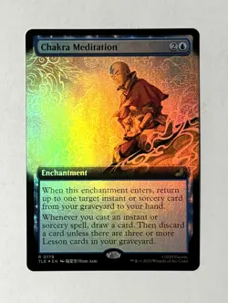 Chakra Meditation - Extended Art FOIL - MTG ATLA Eternal - TLE 179 - Image 1