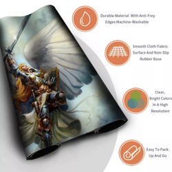 Serra Angel - Playmat TCG CCG Playmat | Mousepad Deskmat Board Game Pad - Image 2
