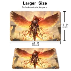 Aurelia, Angel Warrior - Board Game Playmat Mousepad Playmat of TCG CCG Deskmat - Image 2