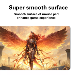 Aurelia, Angel Warrior - Board Game Playmat Mousepad Playmat of TCG CCG Deskmat - Image 3