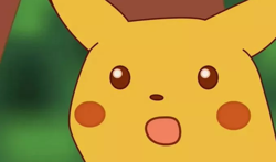 Surprised Pikachu Meme Mousepad |TCG playmat | Magic the Gathering | Pokemon TCG - Image 1