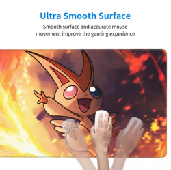 Board Game Pokemon Victini Playmat Games Mousepad Play Mat of TCG 114585 - Image 4