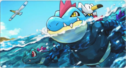 Totodile - Board Game Pokemon Playmat Games Mousepad Play Mat of TCG 2732 - Image 1