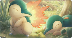 Cyndaquil - Board Game Pokemon Playmat Games Mousepad Play Mat of TCG 226027 - Image 1