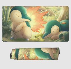 Cyndaquil - Board Game Pokemon Playmat Games Mousepad Play Mat of TCG 226027 - Image 2