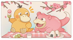 Psyduck Slowpoke - Board Game Pokemon Playmat Games Mousepad Play Mat of TCG - Image 1