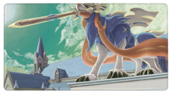 Zacian - Board Game Pokemon Playmat Games Mousepad Play Mat of TCG 225458 - Image 1