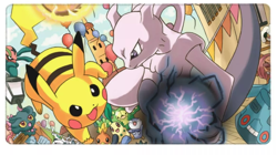 Mewtwo - Board Game Pokemon Playmat Games Mousepad Play Mat of TCG - Image 1