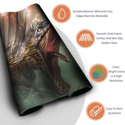 Elder Dinosaur - Deskmat Pad Playmat TCG CCG Playmat Mousepad - Image 3