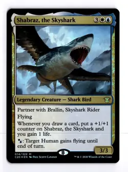 Shabraz, the Skyshark 14 Foil Commander 2020 M MTG LP - Image 1