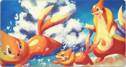 Buizel Floatzel Board Game Pokemon Playmat Games Mousepad Play Mat of TCG 226098 - Image 1