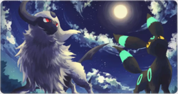 Absol Umbreon - Board Game Pokemon Playmat Games Mousepad Play Mat of TCG 226110 - Image 1