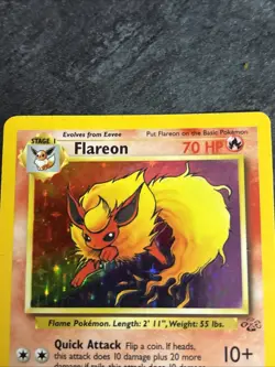 Flareon Jungle Holo 3/64 Pokemon Card -Played Condition - Image 3
