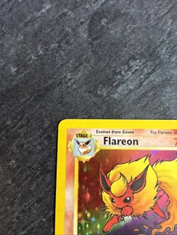 Flareon Jungle Holo 3/64 Pokemon Card -Played Condition - Image 4