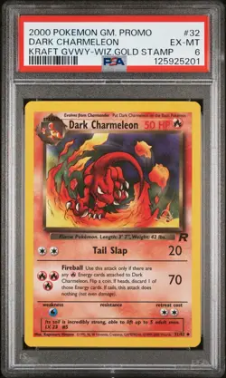 Dark Charmeleon | Rocket 32/82 | PSA 6 Kraft Promo Gold Stamp WOTC | Pokemon - Image 1