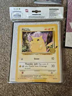 Pokemon Collectors Binder Oversized Jumbo Cards Pikachu Folder & Mini Portfolio - Image 3
