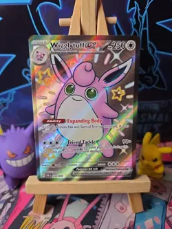 Pokemon TCG Wigglytuff Scarlet & Violet Paldean Fates Card 222/091 - Image 1