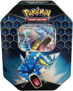 Pokemon TCG Hidden Fates Gyarados GX Tin Factory Sealed * $20 OFF CODE OCTCARDS* - Image 1