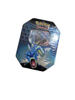 Pokemon TCG Hidden Fates Gyarados GX Tin Factory Sealed * $20 OFF CODE OCTCARDS* - Image 2