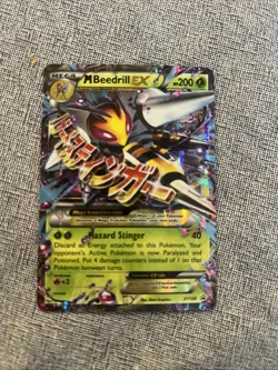 2016 POKEMON XY BLACK STAR PROMO XY158 M BEEDRILL EX MEGA BEEDRILL EX - Image 1