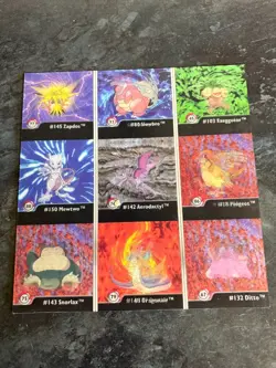Pokemon Rare 1999 Artbox Lenticular Full Set Cards Uncut Sheets Excellent - Image 1