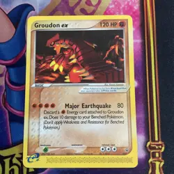 2003 Pokemon Card Groudon 002 ex-Black Star - Image 1