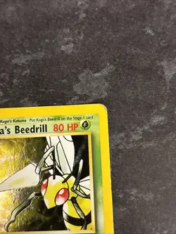 Kogas Beedrill 9/132 Holo Pokemon Card -Gym Challenge-Good Condition - Image 5