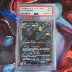 Pokemon Umbreon GX 142/149 SM Base Set Full Art Holo Ultra Rare 2017 PSA 9 - Image 1