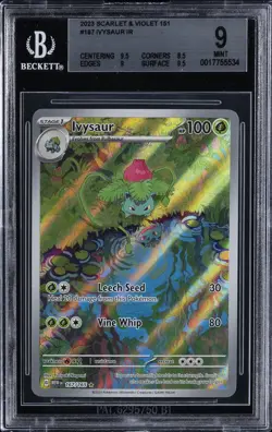 2023 POKEMON SCARLET & VIOLET 151 #167 IVYSAUR IR BGS 9 - Image 1